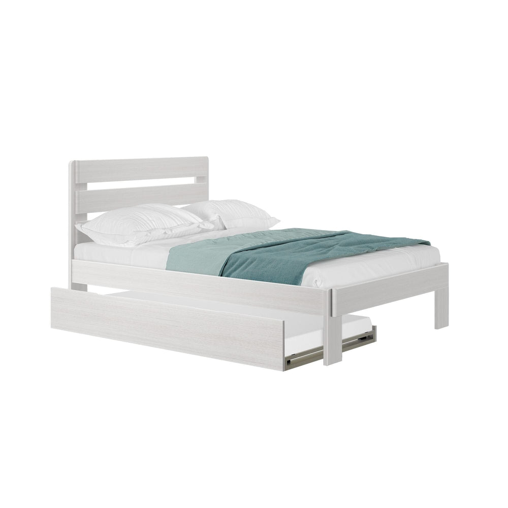 Rustic Slatted Bed + Trundle - Full Single Beds Plank+Beam 
