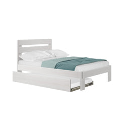 Rustic Slatted Bed + Trundle - Full Single Beds Plank+Beam 
