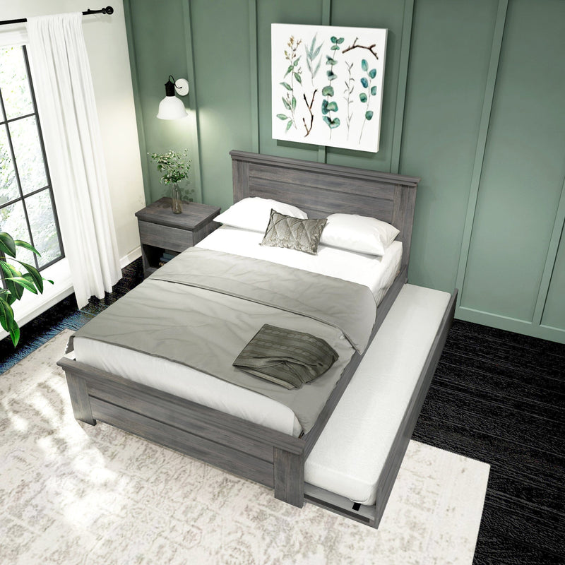 Rustic Panel Bed + Trundle - Full Single Beds Plank+Beam 