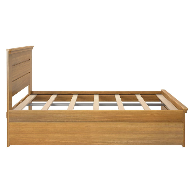 Rustic Panel Bed + Trundle - Full Single Beds Plank+Beam 