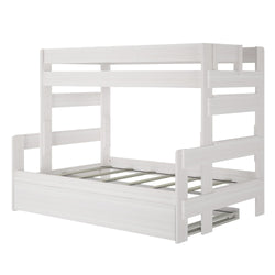 Rustic Twin over Full Bunk Bed + Trundle Bunk Beds Plank+Beam 
