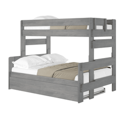 Rustic Twin over Full Bunk Bed + Trundle Bunk Beds Plank+Beam 