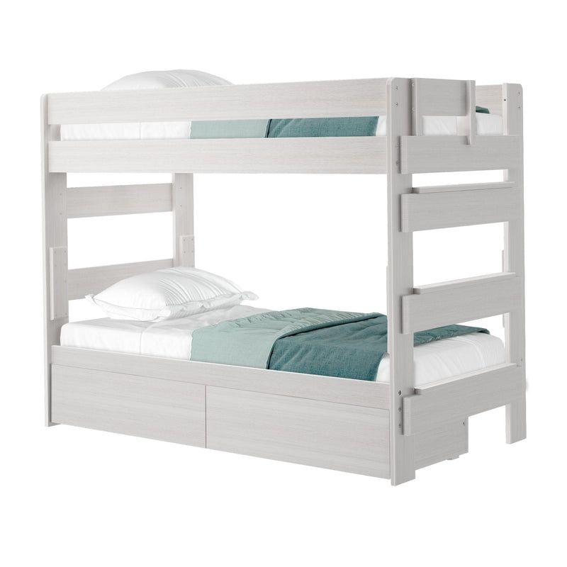 Rustic Twin over Twin Bunk Bed + Underbed Storage Bunk Beds Plank+Beam 