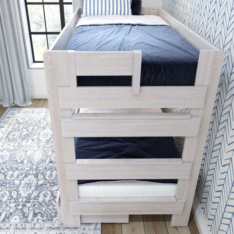 Rustic Twin over Twin Bunk Bed + Underbed Storage Bunk Beds Plank+Beam 