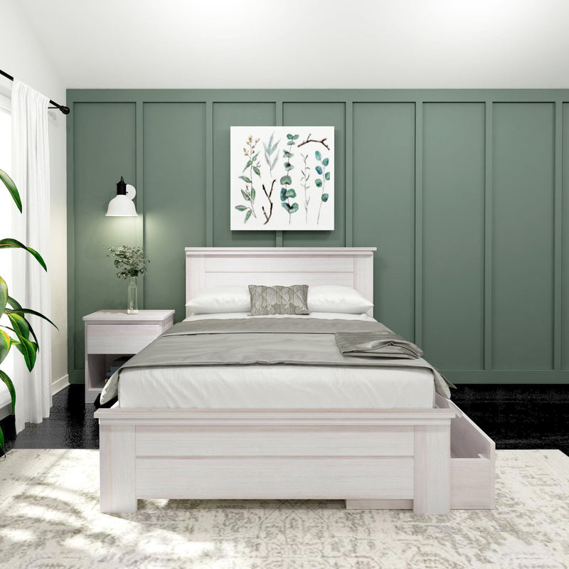 Rustic Panel Bed + Storage - Full Single Beds Plank+Beam 