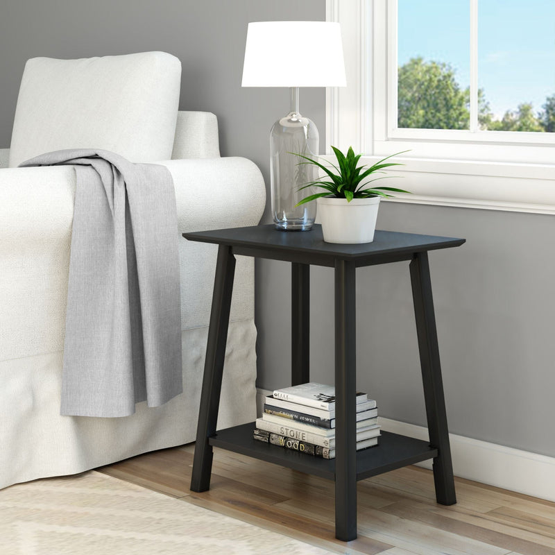 Mid-Century Modern Side Table - 23" Side Table Plank+Beam Black 