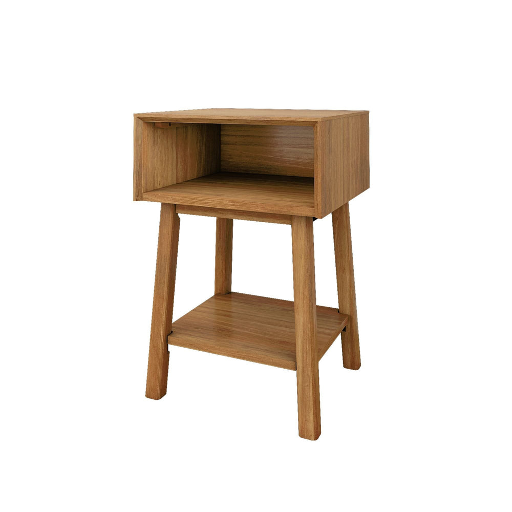 Mid-Century Side Table with Storage Side Table Plank+Beam 