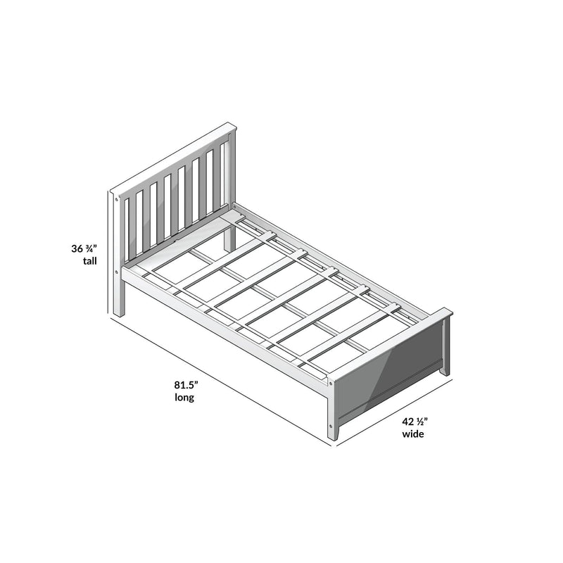 Classic Bed - Twin Single Beds Plank+Beam 