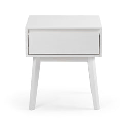 PB210001-002 : Nightstand Scandinavian Nightstand with 1 Drawer, White