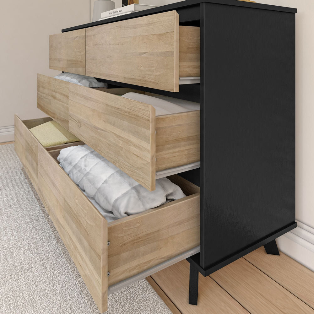 Modern 6-Drawer Dresser Dresser Plank+Beam 