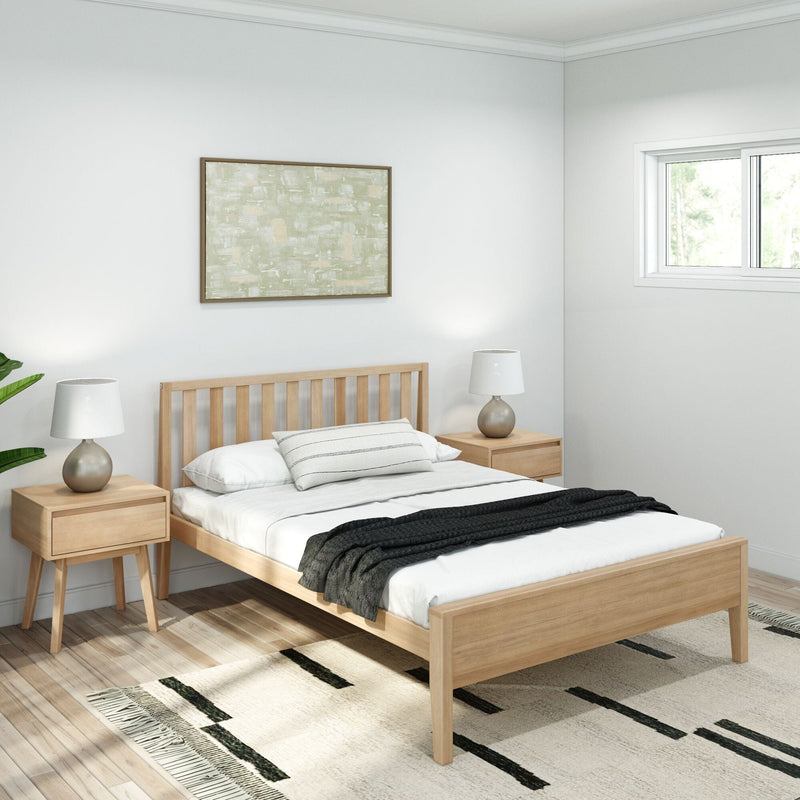 Modern Bed - Full Single Beds Plank+Beam Blonde 