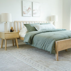 Modern Bed - Queen Single Beds Plank+Beam Blonde 