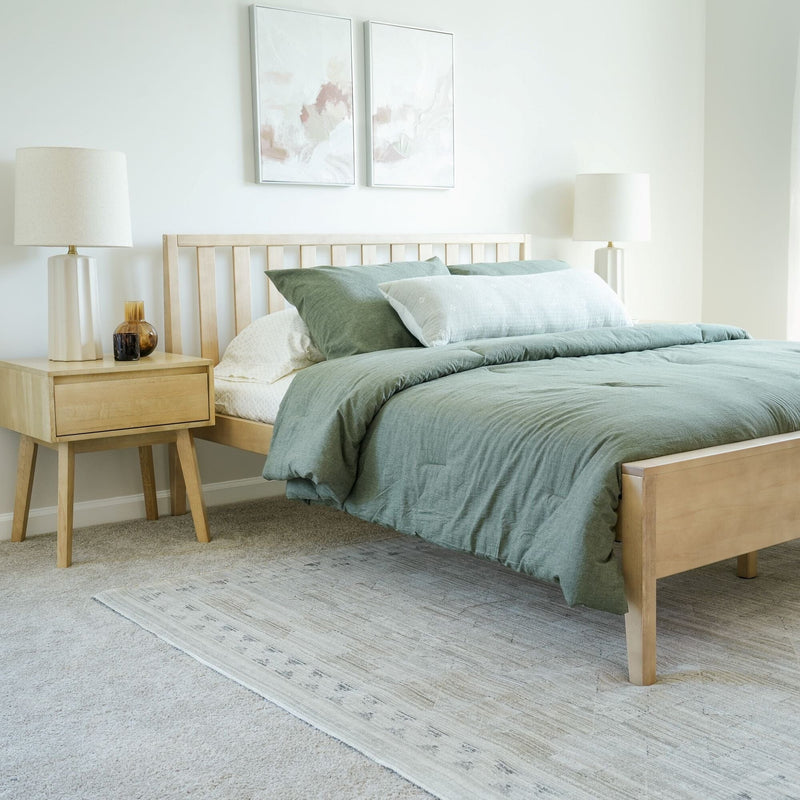 Modern Bed - Queen Single Beds Plank+Beam Blonde 