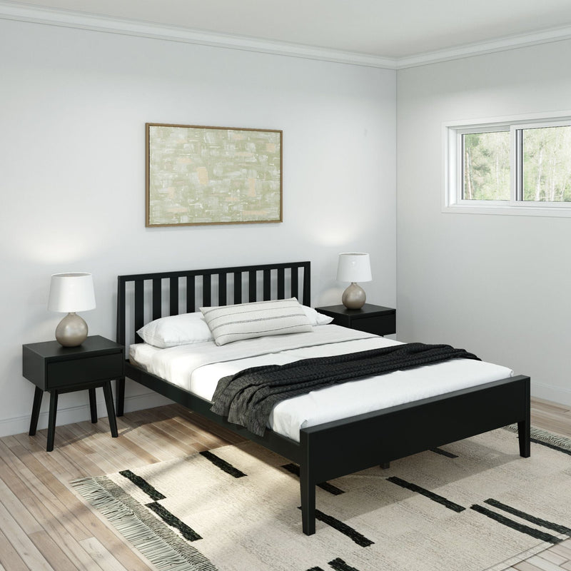 Modern Bed - Queen Single Beds Plank+Beam Black 