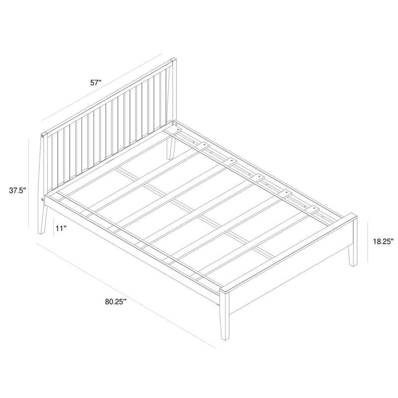 Modern Bed - Queen Single Beds Plank+Beam 
