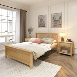 Classic Full Bed Single Beds Plank+Beam Natural 