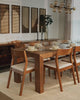 rotating video of modern, sleek dining rooms.