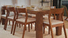 Seamless fading video of various solid wood furniture for bedroom and dining spaces.