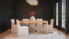 Video of various solid wood pieces of furniture in dining, living, and bedroom spaces.