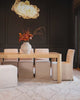 Video of various solid wood pieces of furniture in dining, living, and bedroom spaces.