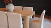 Slow animation between dining, living, entryway, and bedroom solid wood furniture.