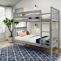 Classic Twin over Twin Bunk Bed Bunk Beds Plank+Beam Grey 