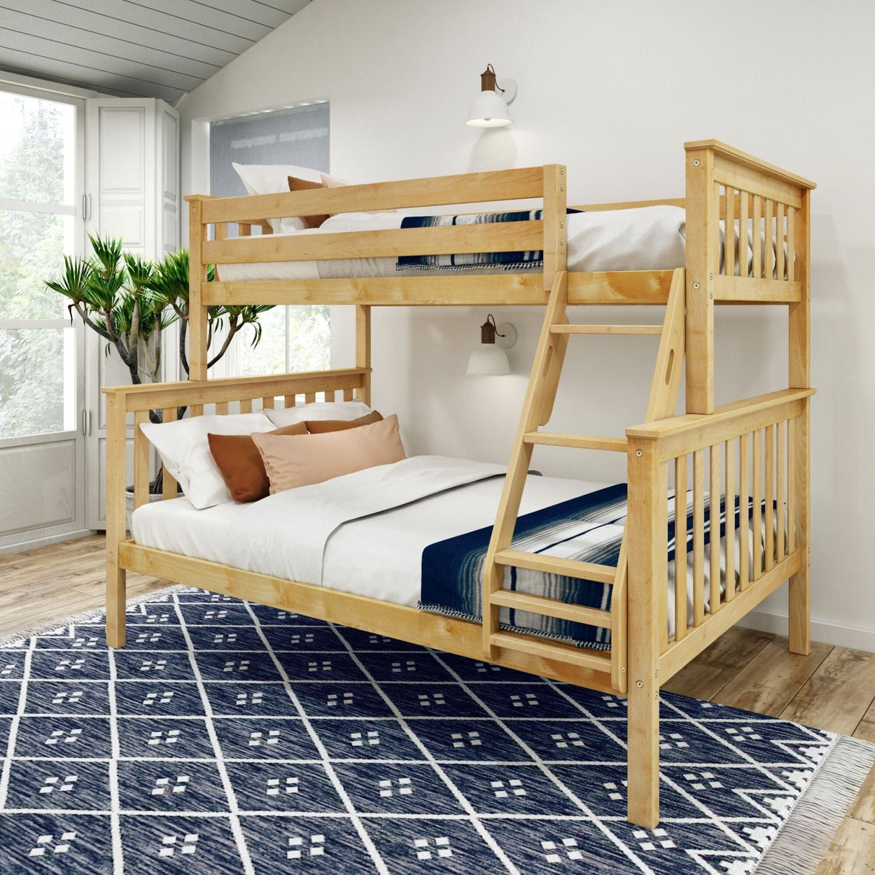 Classic Twin over Full Bunk Bed Bunk Beds Plank+Beam Natural 