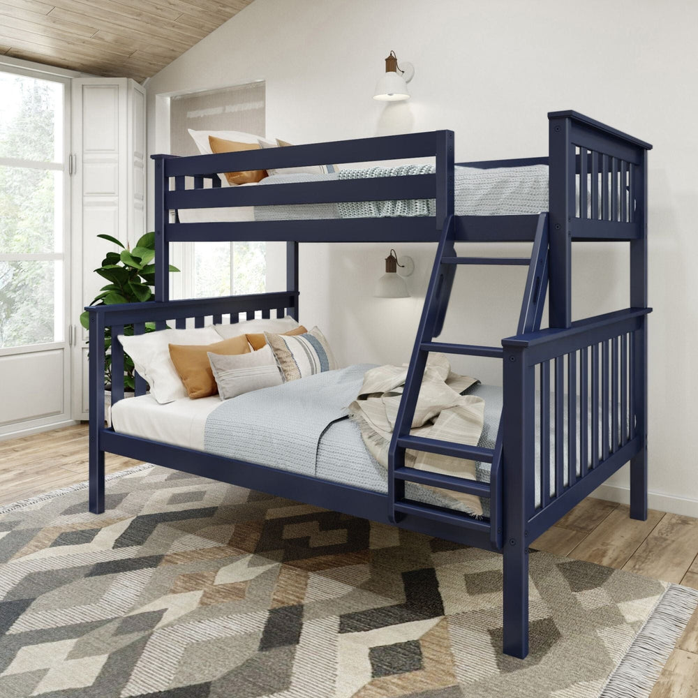 Classic Twin over Full Bunk Bed Bunk Beds Plank+Beam Blue 