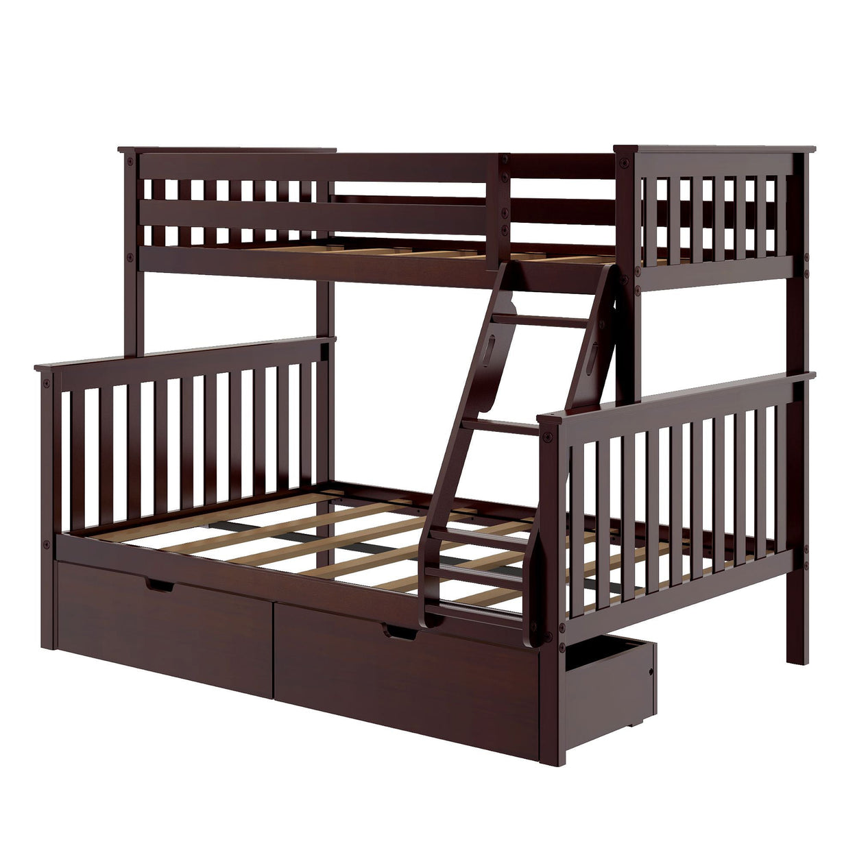 Classic Twin over Full Bunk Bed + Underbed Storage Bunk Beds Plank+Beam 