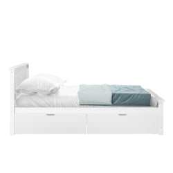 Classic Queen Bed + Underbed Storage Single Beds Plank+Beam 